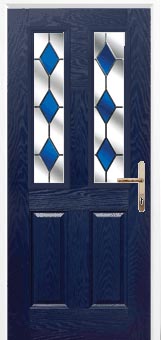 2 Panel 2 Square Drop Diamond Composite Door