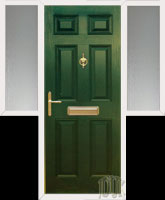 Composite Door with Flag Windows
