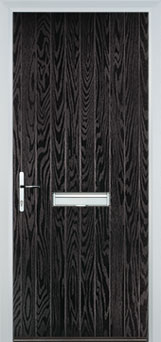 Cottage Composite Front Door In Black Brown