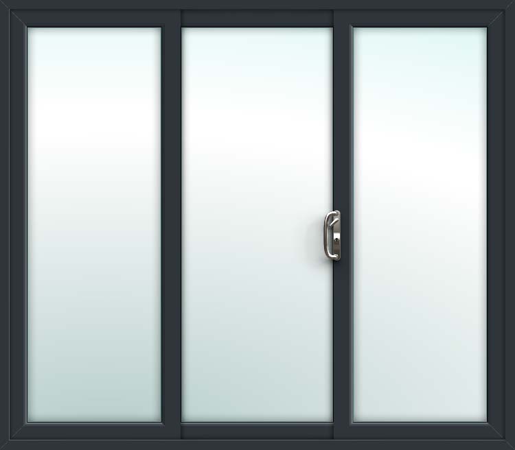 grey sliding patio doors 3 pane upvc