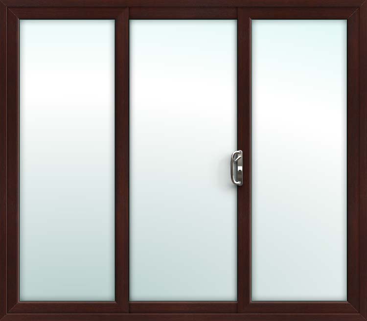 Rosewood Sliding Patio Doors 3 Pane Upvc Rosewood 3 Pane Sliding Patio Doors