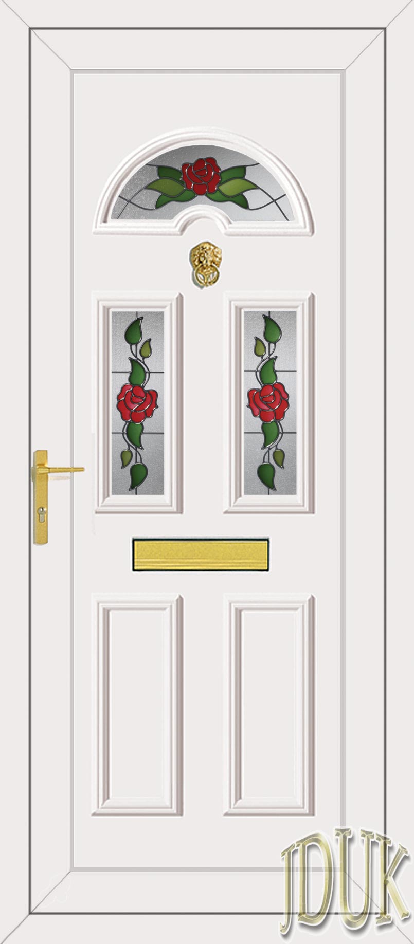 Carter Three Country Rose UPVC Front Door