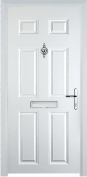 white composite door