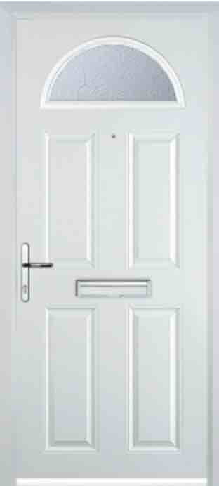 white composite door