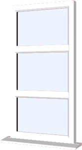 fixed window with transom