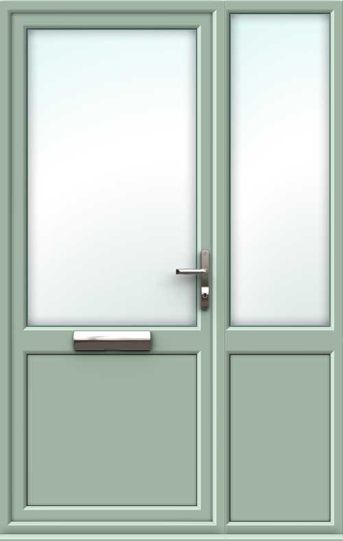 half glazed upvc door
