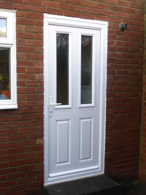 blue composite front door