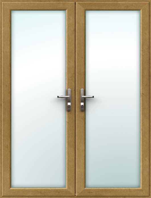 Irish Oak UPVC French Doors