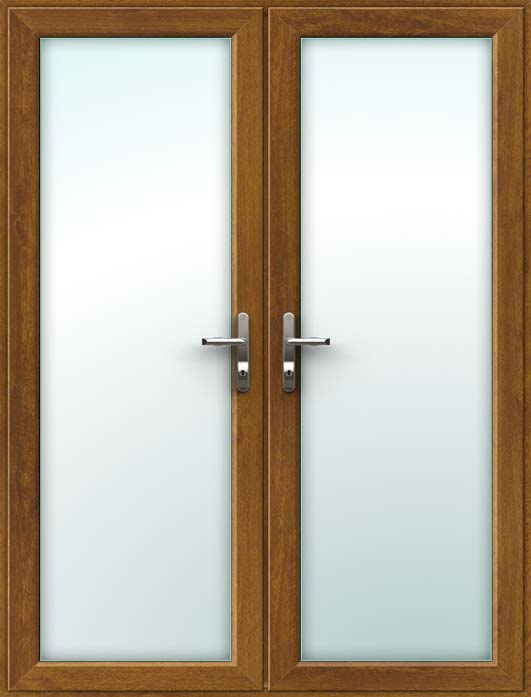 Oak UPVC French Doors