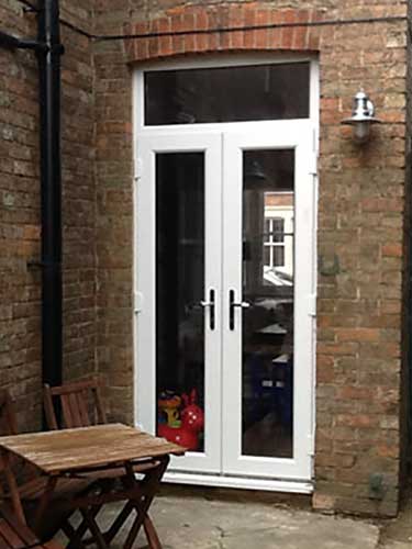 French Doors with Top Light