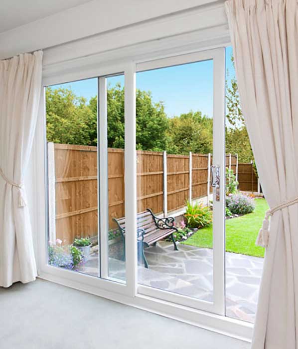 White Patio Doors Internally