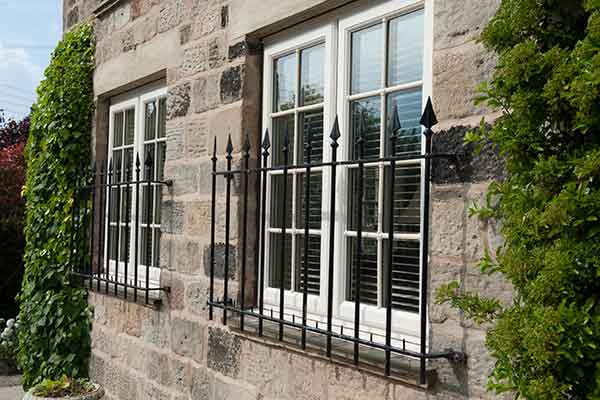 upvc window with external astragal bars