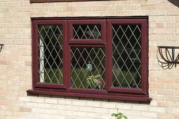 upvc window with diamond lead