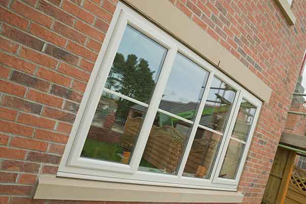 upvc window with internal georgian bars