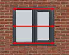 how to measure the width of a upvc double glazed window