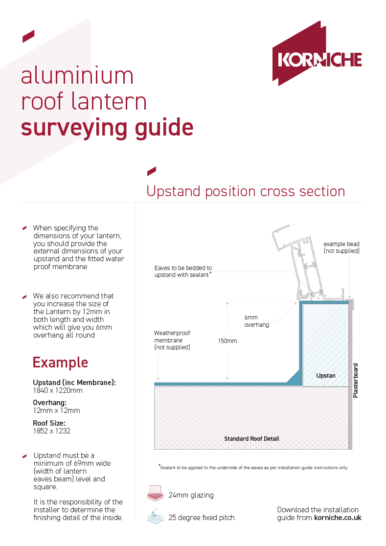 roof lantern measuring guide