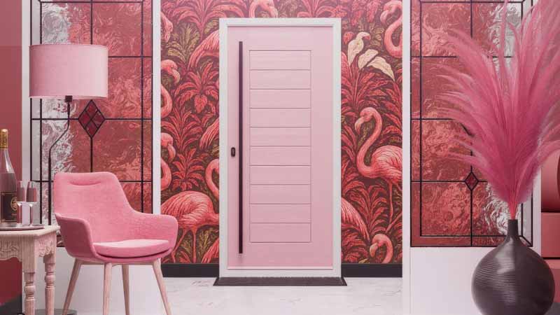 champagne blush composite door