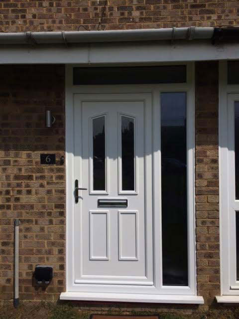 clinton two glazed upvc door