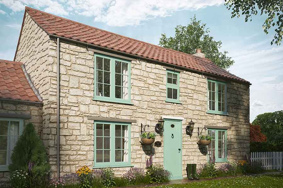 Chartwell Green Flush Windows