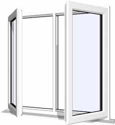 white upvc window