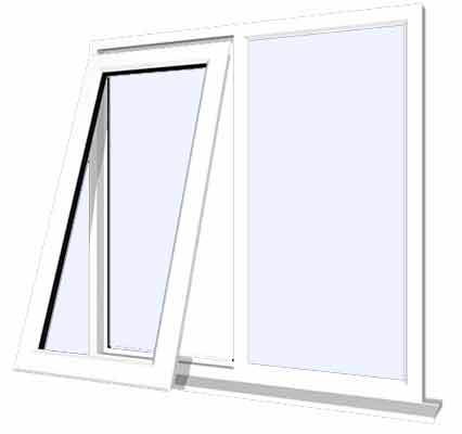 White UPVC Double Glazed Back Door Half Window Good Condition 87 /'/' x 35 /'/' /'£70