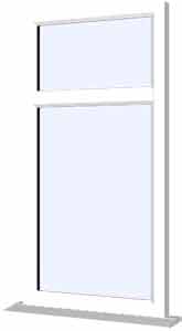 white upvc window