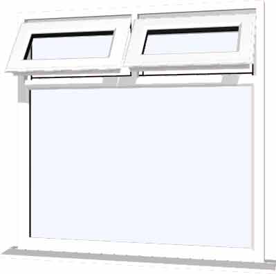 white upvc window