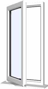white upvc window
