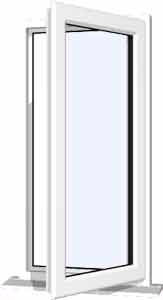 white upvc window